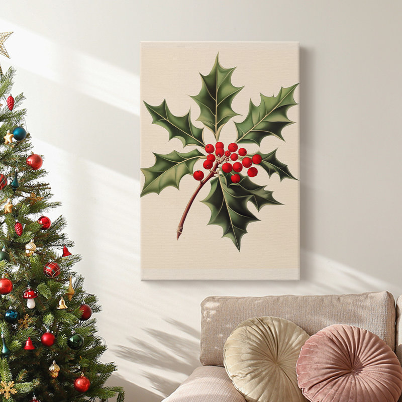 Art des Fêtes de Noël - Toile tendue avec châssis - Série 2-CCXLV, H 18 po x l 12 po