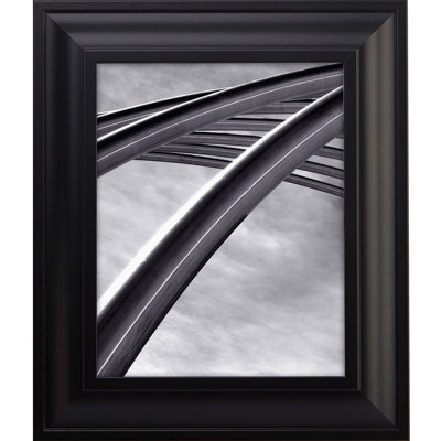 Vantassel Satin Black Beveled Picture Frame
