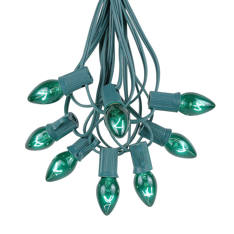 300'' String Lights, Green, 100, 120"