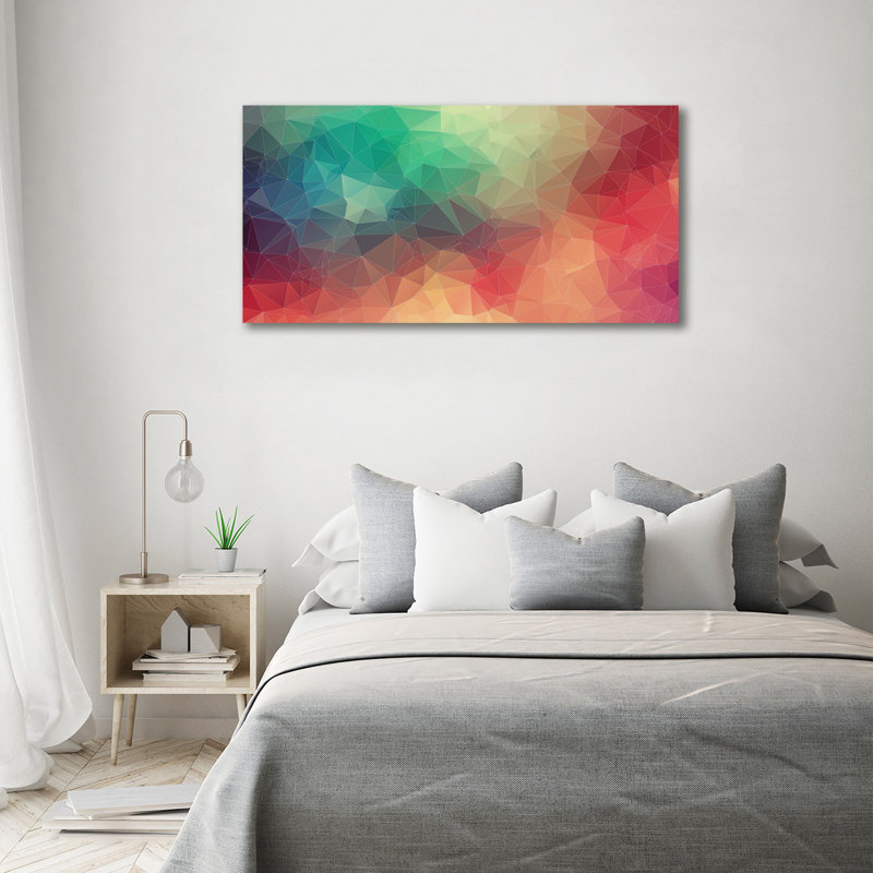 Geometric Background - Wrapped Canvas Print, 70cm H x 140cm W