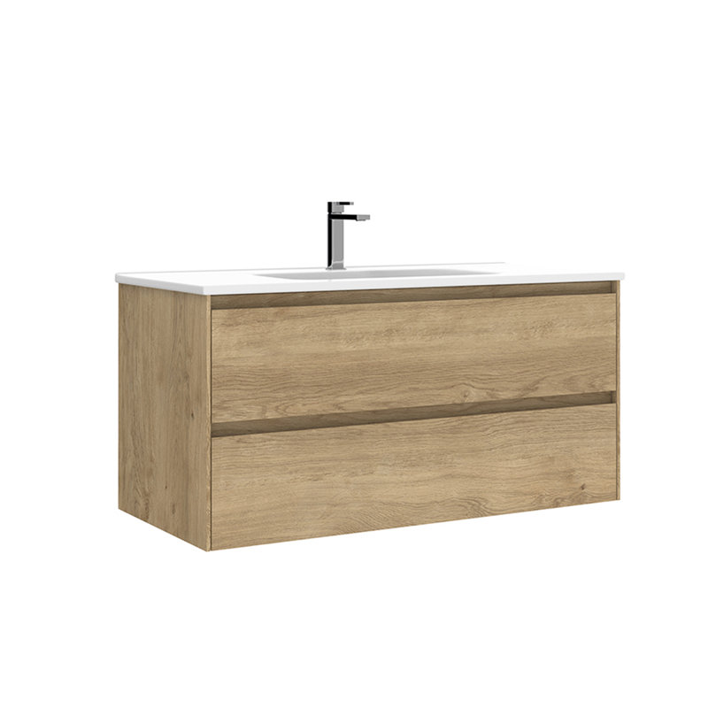 Perla 40'' W Single Vanity, Natural Oak