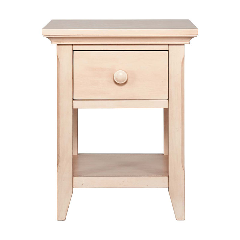 Table de chevet moderne Mid Century, Sable du désert