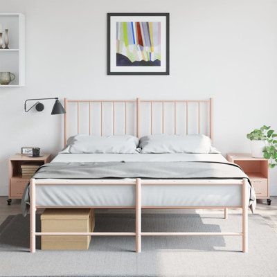 Quinette 36cm W Steel Bedside Table
