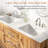 Aalycia Farmhouse Bathroom Vanity with Sink, 60" High Gloss Double Sink Bath Vanity