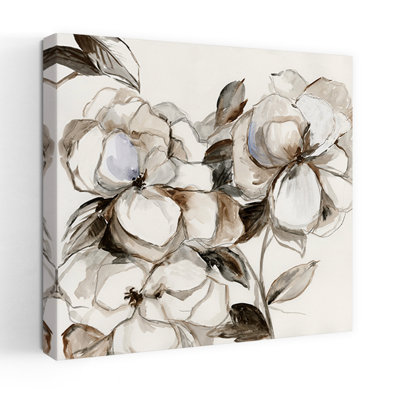 Sketch Florals I Delicate Elegant Contemporary Nature Flower Art