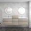 Ensemble de meuble-lavabo mural double 67 po Moreno Bailey