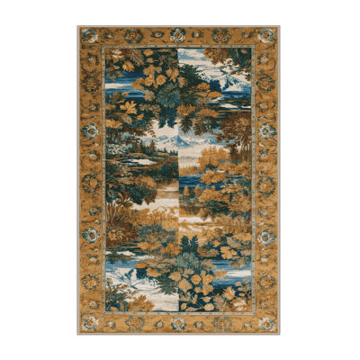 Tapis brun lavable à la machine