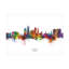 «Derby England Skyline Named», art de Michael Tompsett-2136944888
