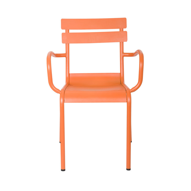 Chaise d'extérieur en métal 74534, Orange givré
