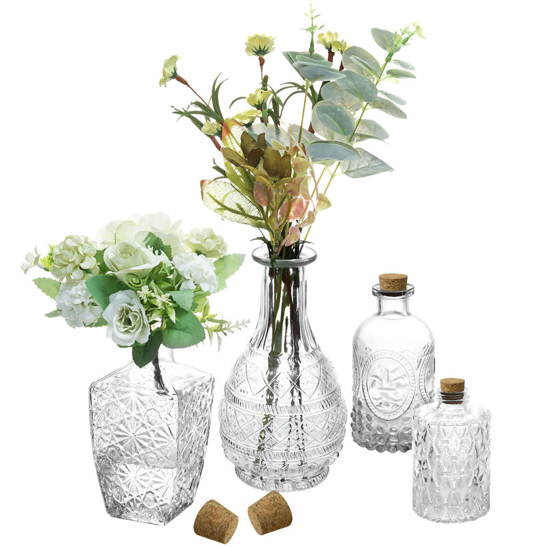Glass Decorative Bottle, Clear