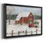 Christmas Farmyard, reproduction d'art sur toile encadrée-199771746-199771745