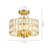 Elonso 12.5" W 4-Light Crystal Semi Flush Mount-223773910