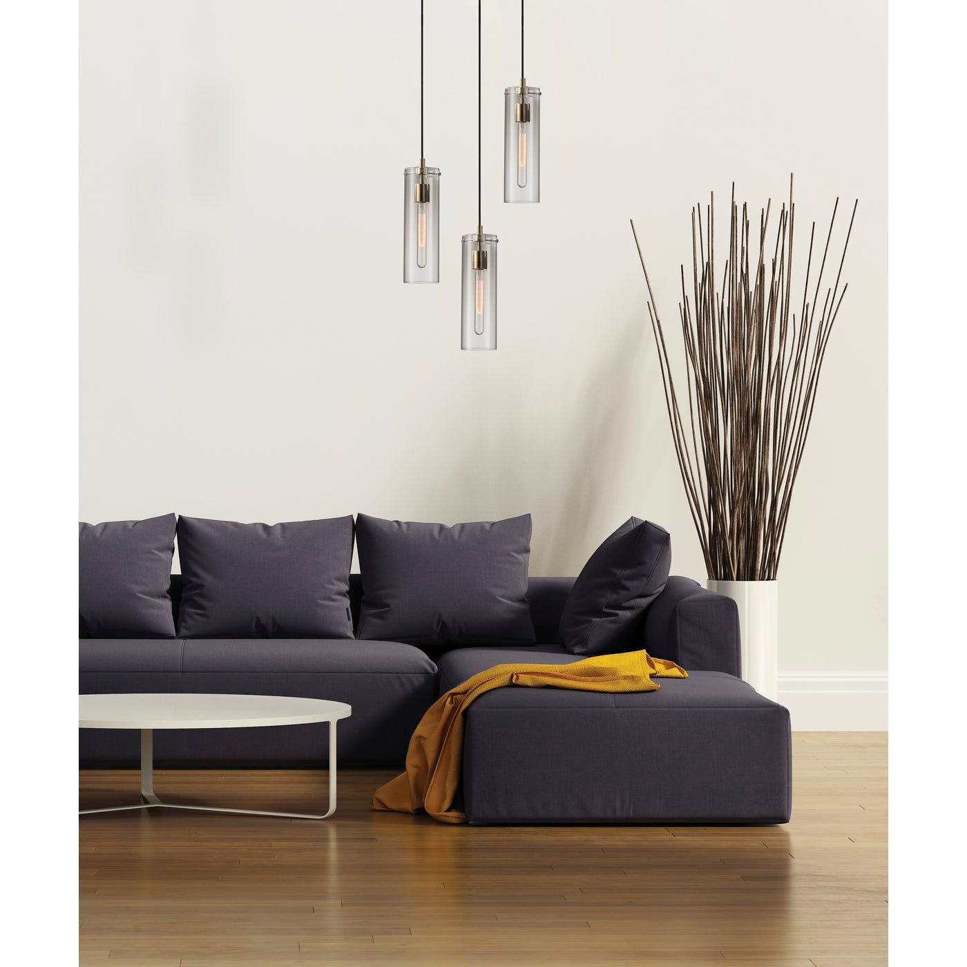 Gilbert Single Light Glass Dimmable Pendant