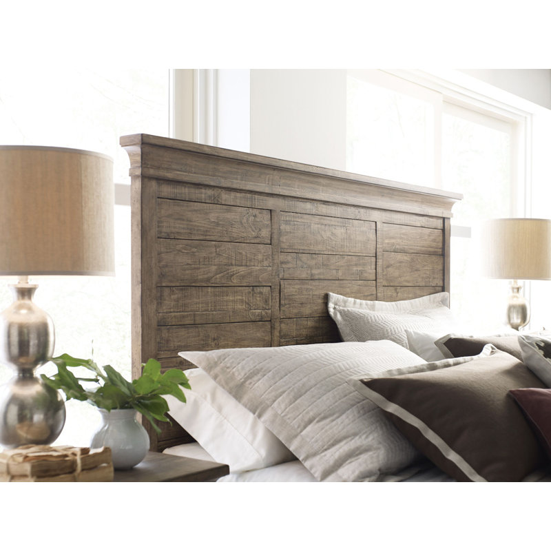 Camilly Solid Wood Panel Bed, California King