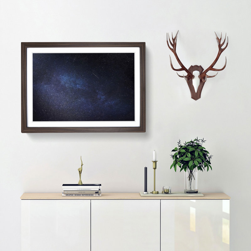Universe in Abstract Vol.54 in Abstract - Picture Frame Graphic Art Print, 48cm H x 65cm W x 2cm D, Walnut Framed