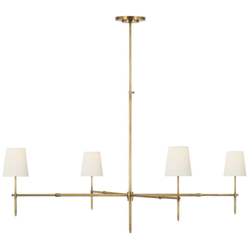Bryant 4 - Light Chandelier, Antique Nickel, 33.25" H x 60" W x 60" D