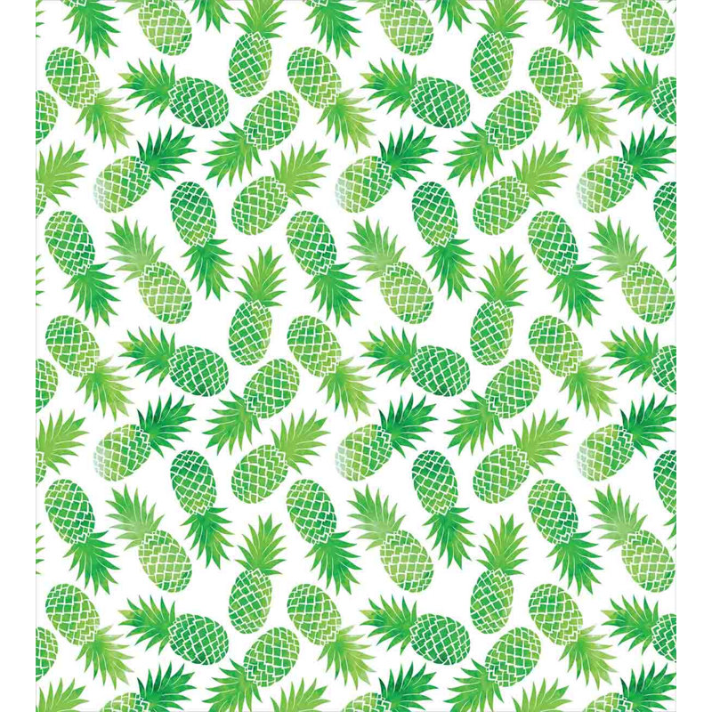 Pineapple Coastal Polyester Duvet Cover