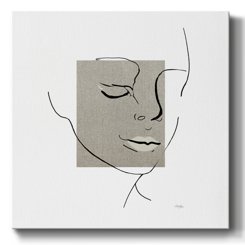 Contemporary Line Art I-Gallery Wrapped Canvas, 24" H x 24" W x 1.5" D