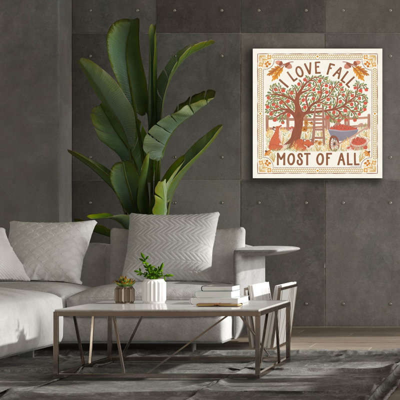  «Autumn Days 2» par Laura Marshall, art mural sur toile, 37 po x 37 po