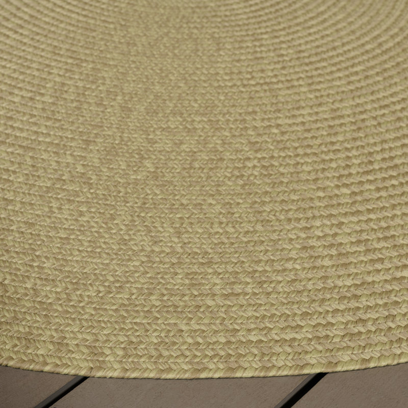 Walkowiak Woven Performance Machine Washable Indoor/Outdoor Area Rug, Round 6'