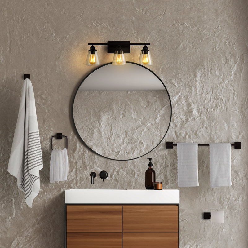Ensemble de meuble-lavabo classique 22,88 po avec quincaillerie de salle de bain Bannack, Bronze huilé