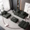 Canapé modulaire surdimensionné moderne avec tissu chenille étincelant, coussins moelleux, 6 coussins, combo bricolage 6 pièces et aucun assemblage requis.