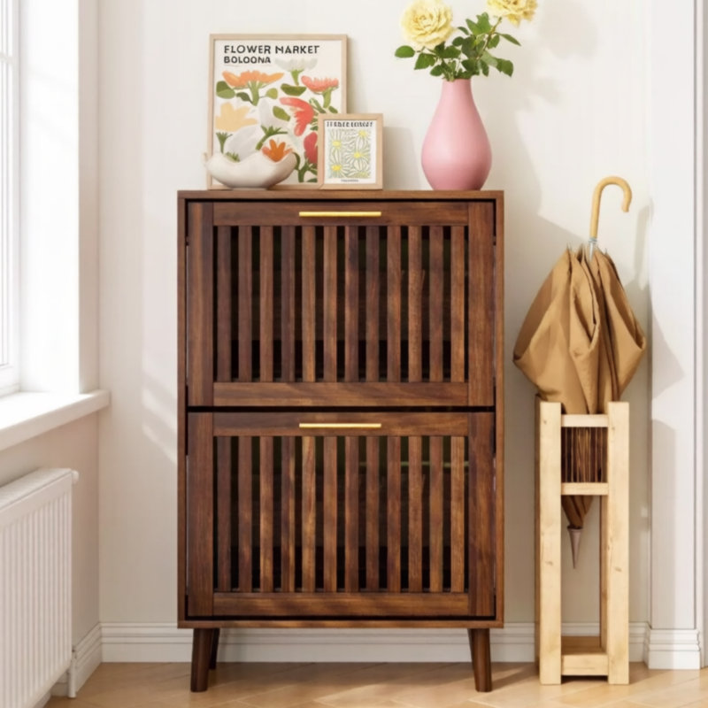 Shoe Storage, 60cm W, Walnut