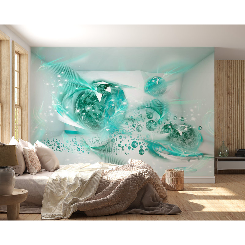 Adhésif mural Peel & Stick Glam - Lovely Autumn Green, L 82 po x l 115 po