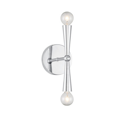 Waltner 2-Light Wall Sconce in Chrome