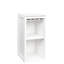 Armoire blanche pour ranger le vin et les dossiers dans un grand salon - Finition des livres