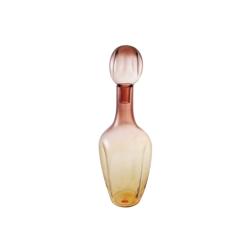 Bouteille décorative en verre avec bouchon