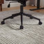 Chaise de bureau pivotante à dossier moyen avec roulettes-15198925