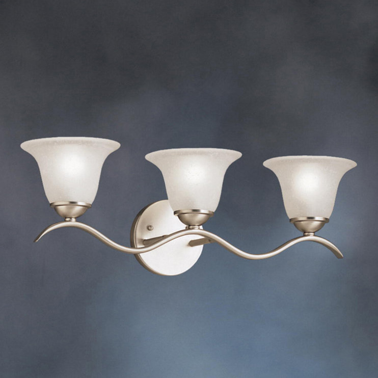 Cayman 3 - Light Dimmable Bath Bar, Brushed Nickel