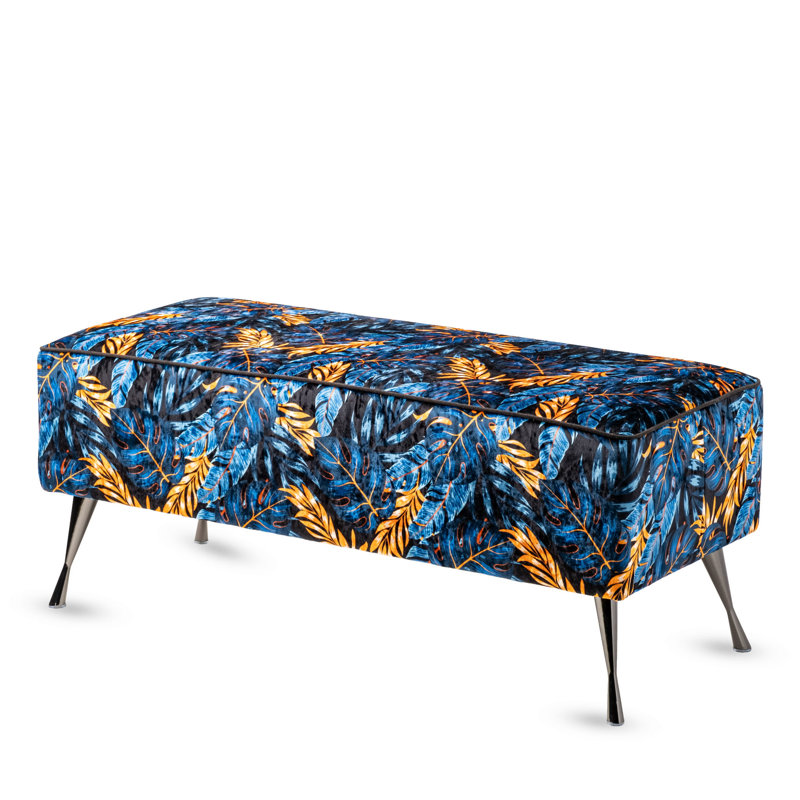 Allenport Velvet Upholstered Bench, H40 x W100 x D30cm