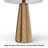 24 in. Brown Boho Resin For Bedroom/Living/Entryway Console/Decorative Supplements Room Bedside Desk Nightstand Table Lamp with Folding Shade Accent