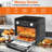 Compact Air Fryer Toaster Oven 11QT, Multi-Function, Oil-Free Cooking, 60-Minute Timer, Perfect For Small Kitchens And Healthy Meals