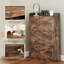 Armoire à chaussures étroite Grain de bois-1418611311