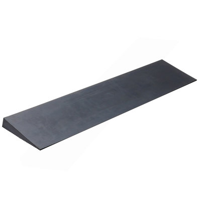 Rampe 1,6 po à seuil réglable pour robot de balayage, rampe de fauteuil roulant en caoutchouc naturel d'une largeur de 35,4 po, rampe en caoutchouc solide antidérapante avec ruban adhésif double face pour les portes, les entrées, la salle de bain, les carreaux lisses