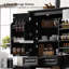 Garde-manger autoportant avec 3 organisateurs d'armoire coulissants, 6 tablettes de porte et 2 tiroirs-129888949