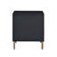 34.13 Lb 3 Drawers Nightstand With Metal Legs For Bedroom Decoration Particleboard Essentials