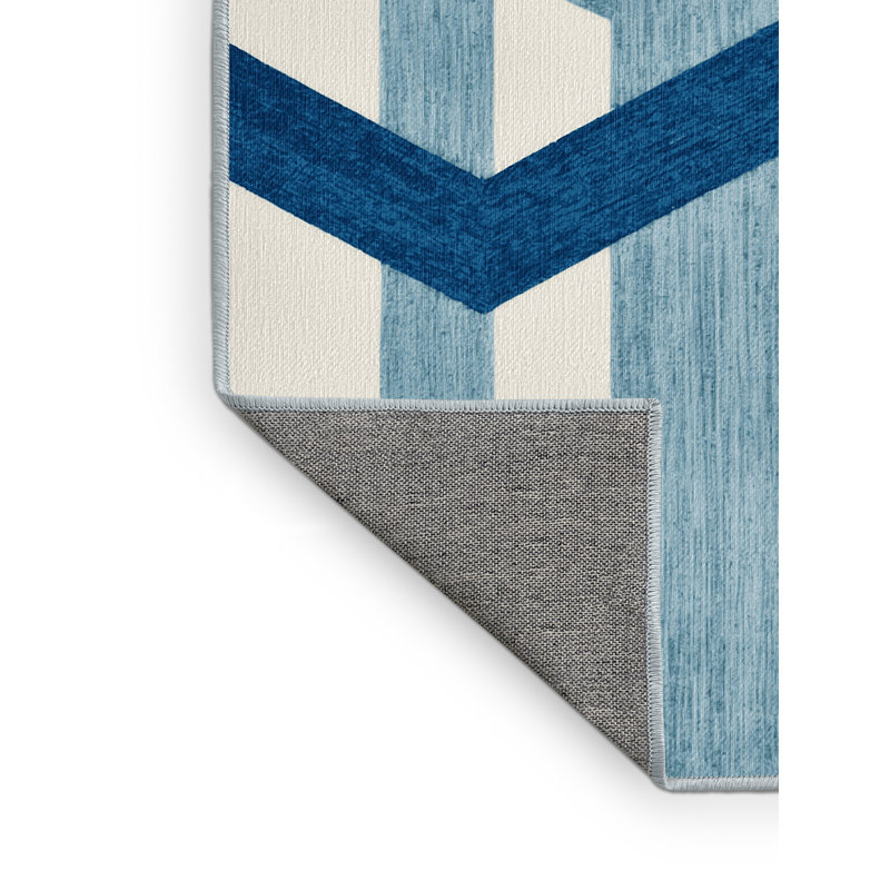 Tapis botanique brun lavable à la machine, Rond 3 pi