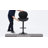  Swivel Upholstered Adjustable Height Bar Counter Stool with Metal Frame-278038284