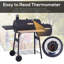 CLIY 124cm W Barrel Charcoal Grill