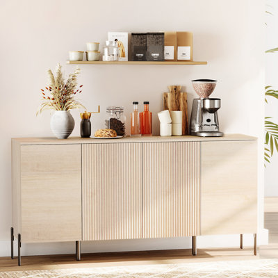 Laverda 61" Reeded 4-Door Sideboard