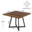 Table de salle à manger carrée rétro (sans la chaise)-817826386