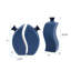 Vase floral bleu 3 pièces