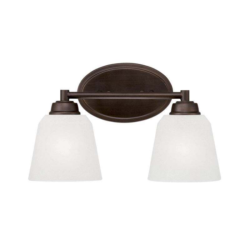 Thatcham 2 - Light Dimmable Vanity Light, Rubbed Bronze