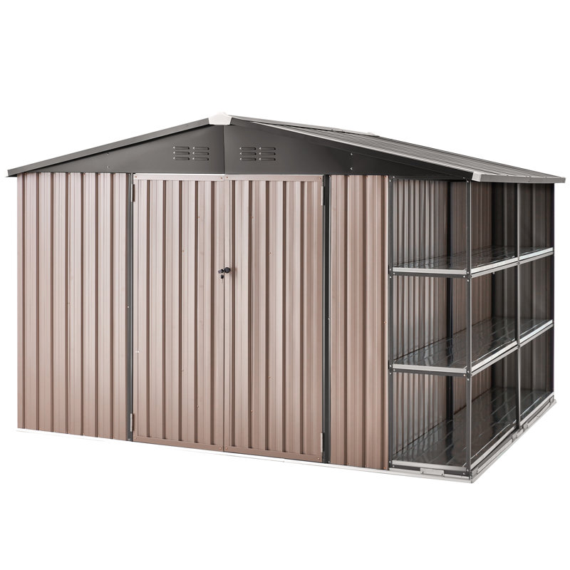 Remise de rangement en métal l 10 pi x P 8 pi
