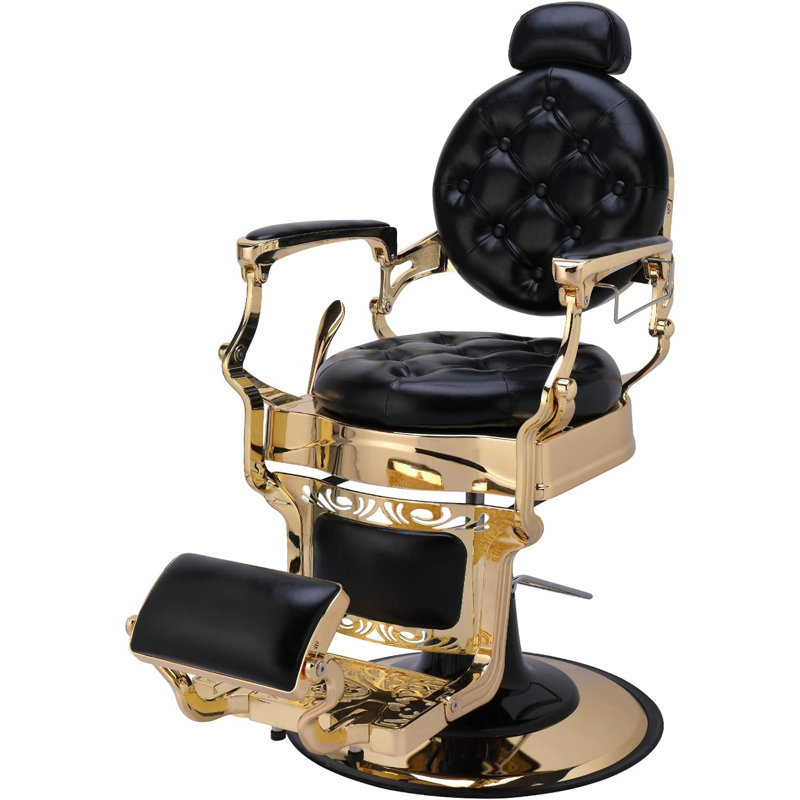 Fauteuil inclinable pivotant Leoric, Or
