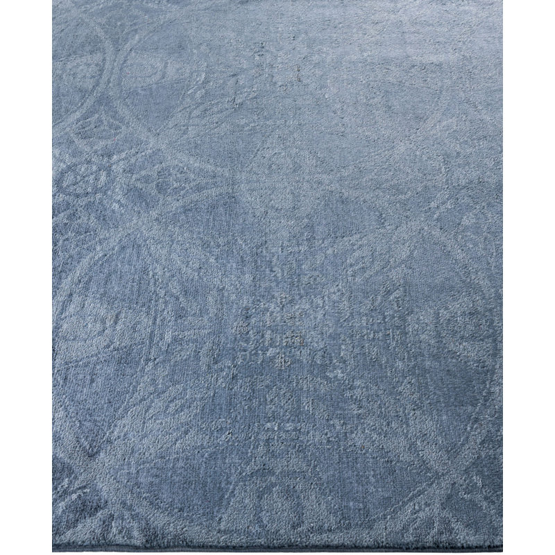 Overdyed One-of-a-Kind 4' 3" X 12' 0" Hand Knotted Area Rug